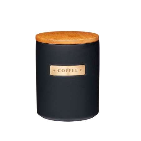 Kaffebeholder i keramik med bambuslåg fra Kitchen Craft
