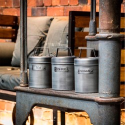Opbevaringsdåser til kaffe, te, sukker i industrielt design