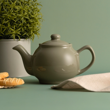 Tekande til 2 kopper te i salvie grøn- opstilling