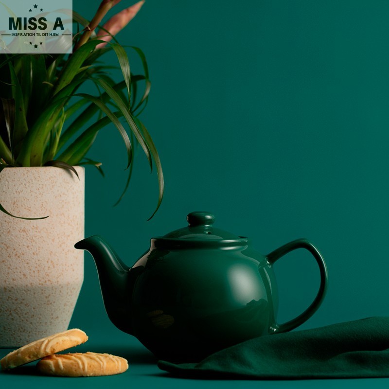 Tekande til to kopper smaragdgrøn - opstilling